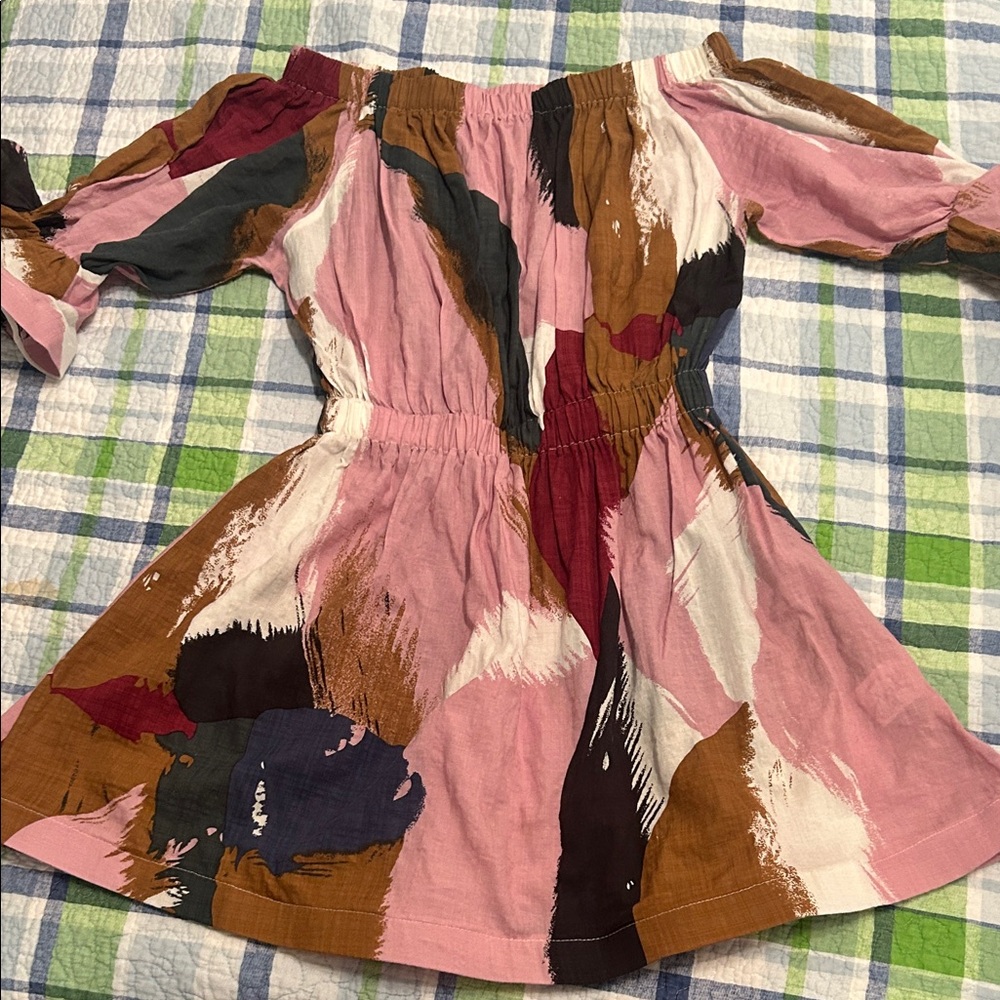 Stylish Multicolor Off-Shoulder Dress